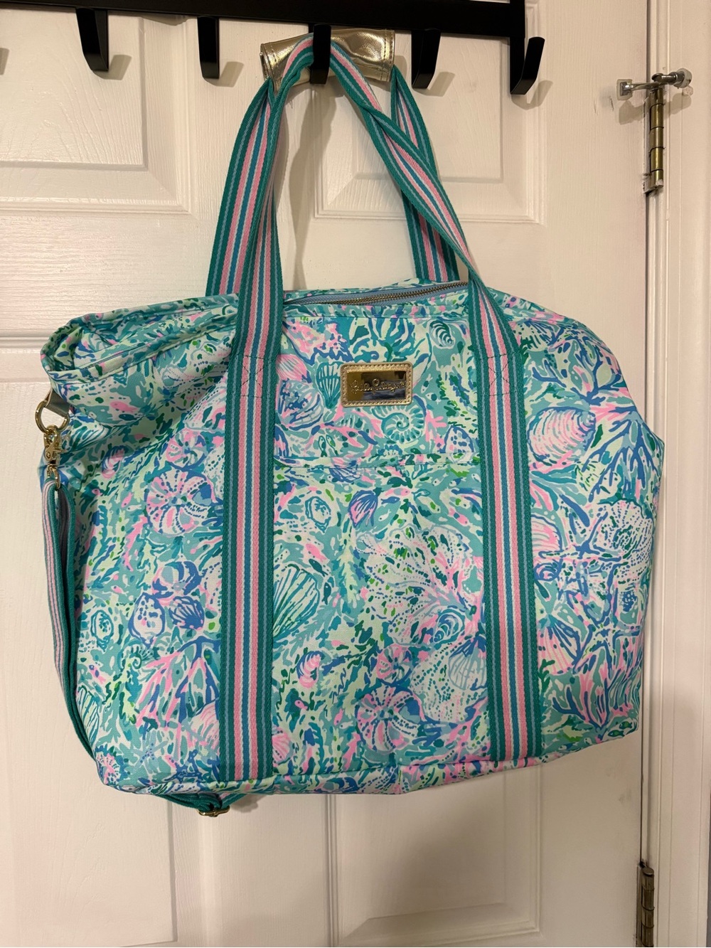 Floral Turquoise Tote Bag by Lilly Pulitzer Cooler